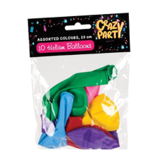 Assorted Colour Balloons, 10's